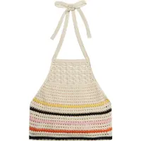 Superdry Crop Halter Crochet Ermeløs Topp