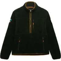 Superdry for man. M2014149A Half Zip Fleece Outdoor green (L), Casual, Polyester