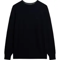Superdry for man. M6110689A Navy Wool Blend Pullover (XL), Casual