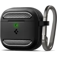 Spigen Rugged Armor - matte black - AirPods 4