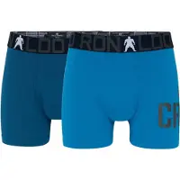 Cr7 - CR7 Boxershorts - 2-pack - Bambus - Blå - - 7-9 år (122-134) - Boxershorts