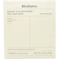 BIODANCE Radiant Vita Niacinamide Real Deep Mask 4 pcs