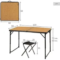 Aktive 63162 Klappbord Med Benker