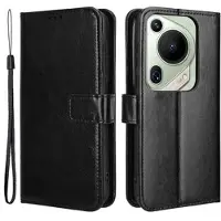 Mtp Products Huawei Pura 70 Ultra/70 Pro Lommebok-deksel med Magnetisk Lukning - Svart