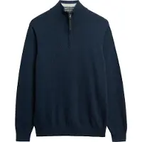 Superdry for man. M6110690A Jumper Essentials Half Zip navy (XL), Casual, Cotton