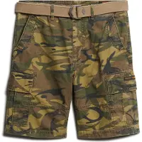 Superdry for man. M7110434A Cargo Shorts Heavy green (32), Casual, Camouflage, Cotton