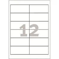 Avery - Hvit - 97 x 42.3 mm 1200 etikett(er) (100 ark x 12) flerbruks merkelapper