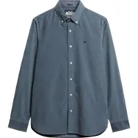 Superdry for man. M4011044A Shirt Classic Needle blue (XXL), Casual, Cotton, Long sleeve