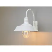 Konstsmide Trapani Vegglampe Hvit E27 Gløde Klart glass