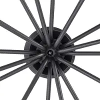 LUCANDE LED-taklampe Ariadne, Ø57 cm, matt svart, 20 lys