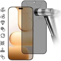 Mtp Products Honor 600 Lite Privacy Full Cover Beskyttelsesglass - Svart Kant