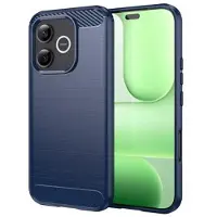 Mtp Products Honor 600 Lite Børstet TPU-deksel - karbonfiber - blå