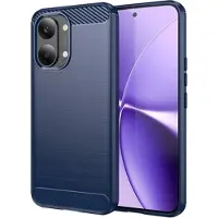 Mtp Products Xiaomi Redmi Turbo 5 Max/Poco X8 Pro Max Børstet TPU-deksel - karbonfiber - blå