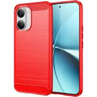 Mtp Products Xiaomi Redmi Turbo 5 Max/Poco X8 Pro Max børstet TPU-deksel - karbonfiber - rød