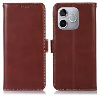 Mtp Products Honor 600 Lite lommebokveske i lær med RFID - Brun
