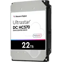 Western Digital WD Ultrastar DC HC570 - Harddisk - 22 TB - intern - 3,5 - SATA 6 Gb/s - 7200 rpm - buffer: 512 MB
