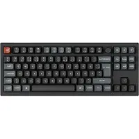 Keychron V3 Ultra 80% 8K Wireless Tri-Mode - POM Brown - Gamingtastatur - Uten numpad - Nordisk - Svart
