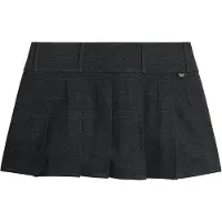 Superdry for woman. W7210331A Pleated Low Waisted Miniskirt grey (L), Casual, Viscose
