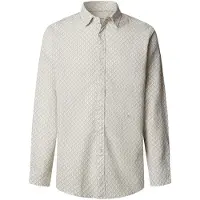 Pepe Jeans for man. PM3091199 Portland green shirt (XL), Casual, Linen, Long sleeve
