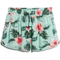 Superdry for woman. W7110423A Green beach shorts (XS), Casual, Viscose