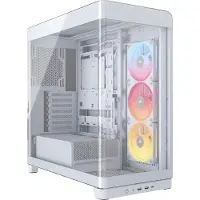 Corsair FRAME 4500X LX-R RGB PC-kabinett, hvitt, herdet glass