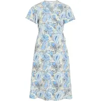 Vila Lovie Wrap Kortermet Midi-kjole