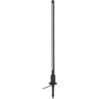 LINDBY LED-gatelampe Neano, 80 cm, svart, metall, IP65