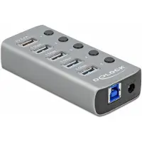 DeLOCK - Hub - 4 x USB 3.2 Gen 1 - stasjonær