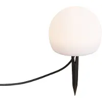 QAZQA Moderne utendørslampe 12V hvit 12cm inkl. LED IP65 - Voltaire Luno