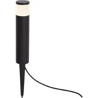 QAZQA Moderne utendørs pullertlampe 12V svart inkl. LED IP65 - Voltaire Palo