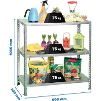 Simon Rack Advantage Mini 3/300 1000 Metallhylle 1000x800x300 Mm