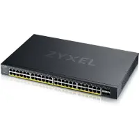Zyxel XGS1935 Series XGS1935-52HP - Switch - administrert - L3 Lite - smart - 48 x 10/100/1000 (PoE) + 4 x 10 Gigabit SFP+ (opplenke) - rackmonterbar - PoE+ (375 W) - for DAC10G-1M v2, DAC10G-3