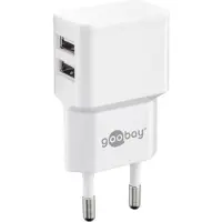 Goobay Dual USB charger 2.4 A (12W) white