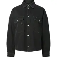 Pieces Pcgabi Rhinestone Denimskjorte