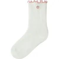 Lil´ Atelier Lil' Atelier Sokker - NmfFiducia - Coconut Melk/Strawberry - - 19/21 - Sokker