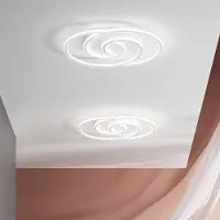 LUCE Design LED-vegglampe Cayman Ovale, hvit, høyde 60 cm, metall, CCT