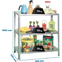 Simon Rack Advantage 3/400 1000 Metallhylle 1000x900x400 Mm