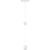 LINDBY LED-pendellampe Lumaro, hvit, Ø 6,2 cm, 48V, dimbar