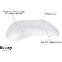 Relaxy Hodepute med trykkavlastende memoryskum - Moon-pute