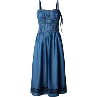 Pepe Jeans for woman. PL9537793 Cass dress blue (S), Casual, Sleeveless / Straps, Lyocell