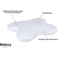 Relaxy Hodepute med trykkavlastende memoryskum - Star pute