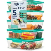 Sistema - 1,9 L Meal Prep Nest It 5-pk