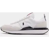 Ralph Lauren for man. 809P01638001 White suede and oxford Train 89 sneakers (41), Leather, Flat, Laces, Casual