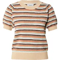 Pepe Jeans for woman. PL7000139 Kamia Lurex beige jumper (S), Casual, Cotton, Short sleeve