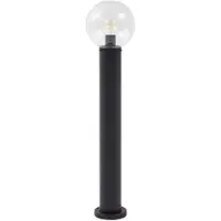 LINDBY veilampe Dangan, svart/klar, høyde 90 cm, glass