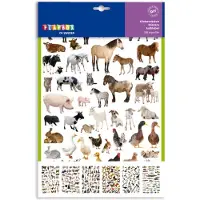 Playbox Klistremerker - 300 stk. - Søt Animals - - OneSize - Klistremerker