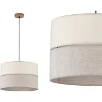 TK Lighting Eco 5772 pendellampe, 1x15 W, E27, svart/tre