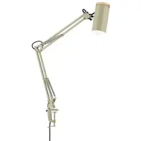 Orion Bordlampe Gili, lysegrønn, klemme, stål, høyde 75 cm, E27