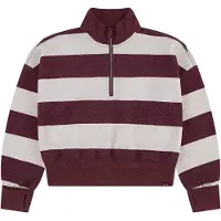 Abercrombie & Fitch Collegegenser m. Glidelås - Fig/Off White - - 13-14 år (158-164) - Collegegenser