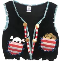 Liontouch Kostymer - Piratvest - Svart - - OneSize - Kostymer
